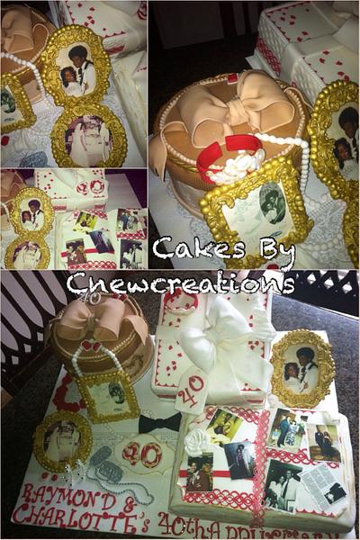 Picture and Frames Anniversary Cake  - Cake by Cakes by CNewCreations