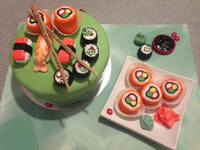 Sushi - Cake by Marlene Evans