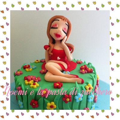 Dreaming girl - Cake by Noemielapdz