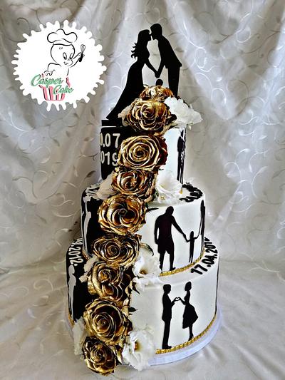 Life story wedding cake  - Cake by Casper cake