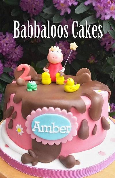 Peppa Pig princess cake - Cake by Babbaloos Cakes