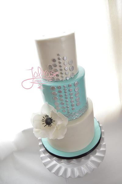 Kate Spade/Tiffany inspired - Cake by Jolirose Cake Shop