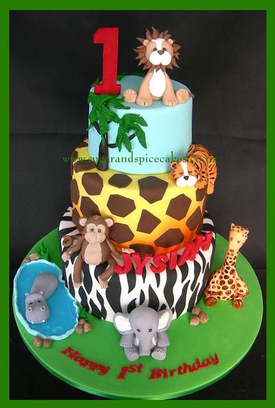 Jungle Party - Cake by Mel_SugarandSpiceCakes