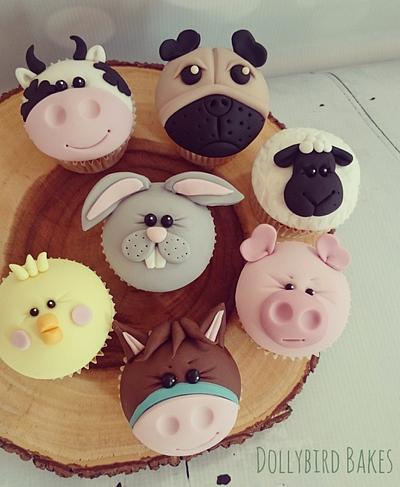 Cute animal cupcakes - Cake by Dollybird Bakes