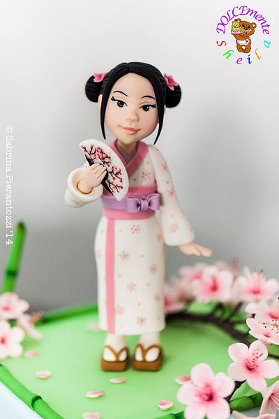 The sweety little chinese girl - Cake by Sheila Laura Gallo