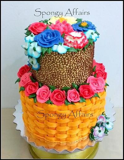 Basket Full of Flowers! - Cake by Meenakshi S