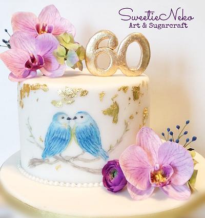 60th wedding anniversary cake - Cake by Karen Heung 