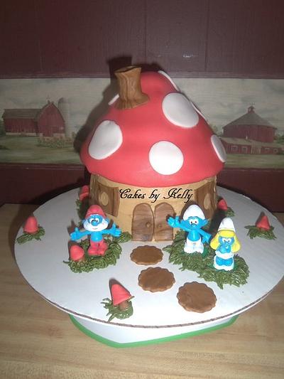 Smurfs! - Cake by Kelly Neff,  Cakes by Kelly 