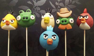 Angry Birds Cake Pops - Cake by Sarah Poole