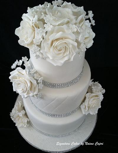 Classic White Wedding Cake - Cake by SignatureCake
