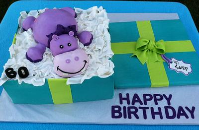 Hippo Cake - Cake by TastyMemoriesCakes