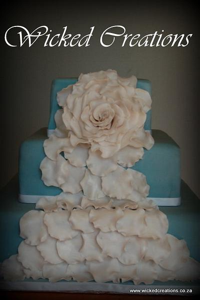 Rose Pettal Cake - Cake by Wicked Creations