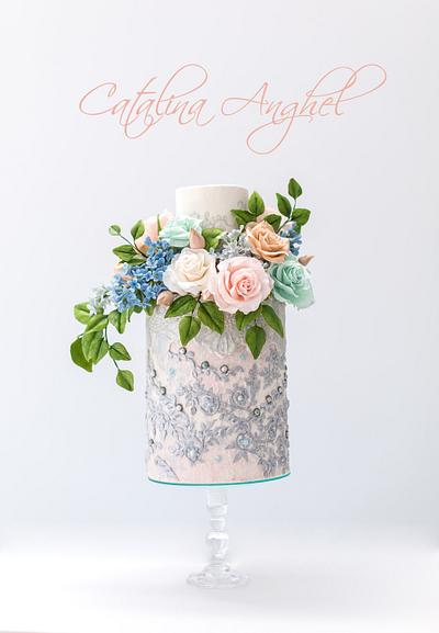 Elie Saab wedding inspired cake - Cake by Catalina Anghel azúcar'arte