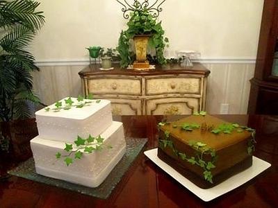 Square Wedding Cakes - Cake by CakeMaker1962