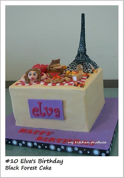 Paris in Autumn theme - Cake by Linda Kurniawan