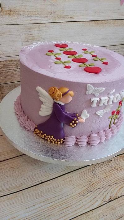 American folk art Angel cake  - Cake by K Cakes