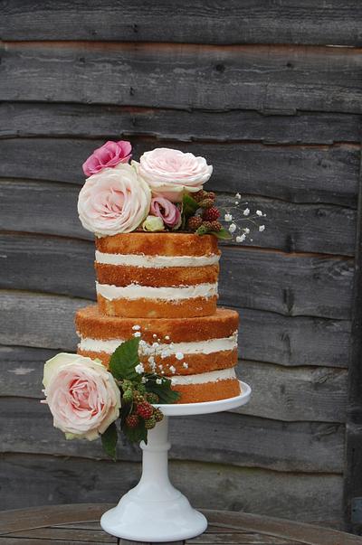 Naked Wedding Cake - Cake by S K Cakes