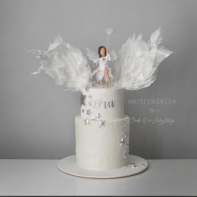 Angel theme cake - Cake by Caking with love