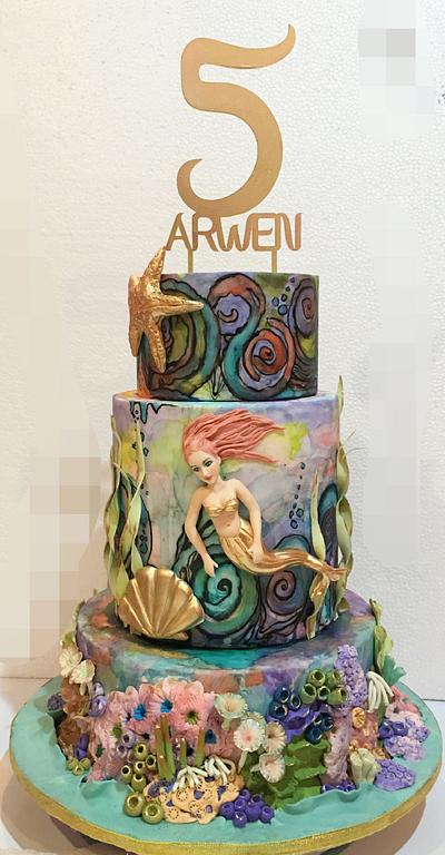 Mermaid in Love - Cake by Dsweetcakery
