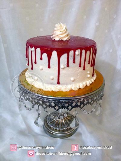 Red drip - Cake by TheCake by Mildred