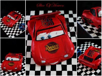 Calvins Lighting Mcqueen - Cake by Slice of Heaven By Geethu