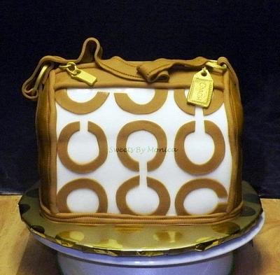 Caramel Coach Purse - Cake by Sweets By Monica