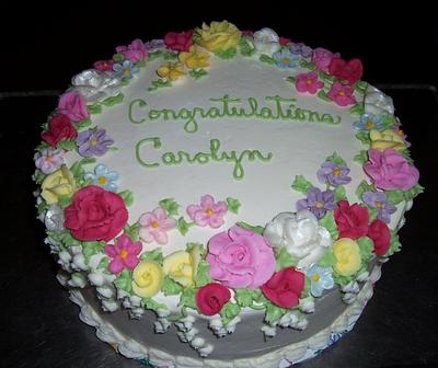  Flower wreath Cake - Cake by BettyA