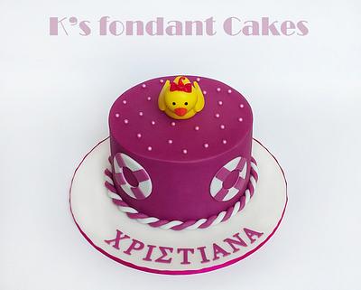 Rubber Duck Cake - Cake by K's fondant Cakes