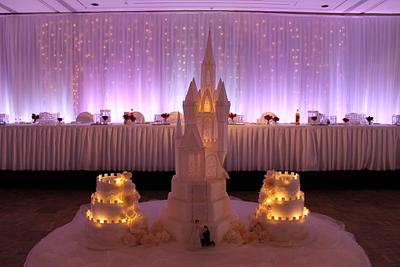 Castle with lights - Cake by Paul Delaney of Delaneys cakes