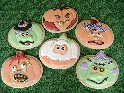 Halloween Pumpkins Cookie Set - Cake by virago