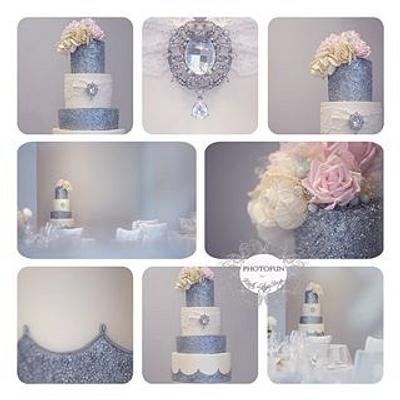 Little sister's wedding cake! - Cake by The Little Salmons Bakery