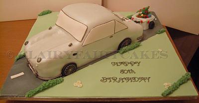 Aston martin DB5 - Cake by Clair Stokes