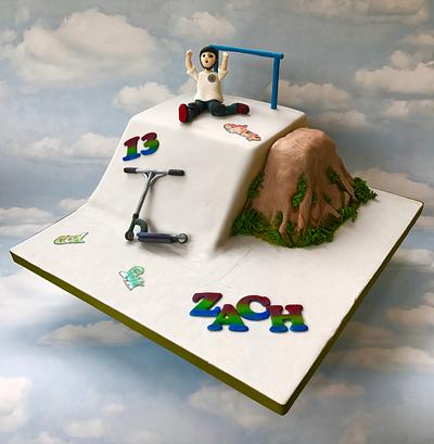 Scooter Boy - Cake by Canoodle Cake Company