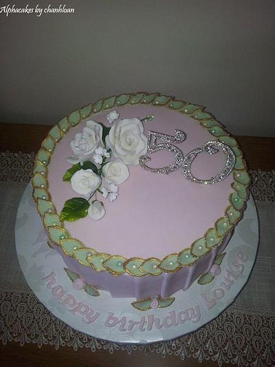 50th birthday cake - Cake by AlphacakesbyLoan 