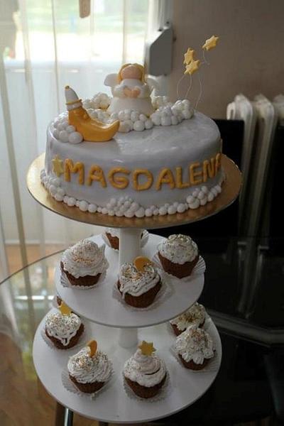 Angel christening cake - Cake by vikios