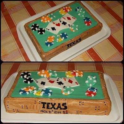 Texas Hold'Em poker - Cake by Ana