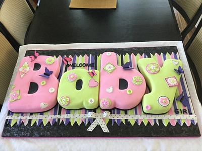 Baby letters patchwork - Cake by Natou
