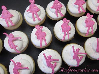Dance themed cupcakes - Cake by Steel Penny Cakes, Elysia Smith