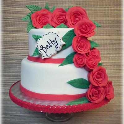 Roses for Betty - Cake by Madame Guayaba