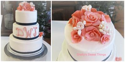 modeling choc roses - Cake by Shelly's Sweet Things