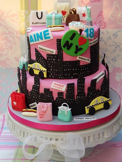 New York themed 18th birthday cake - Cake by Cakes by Adele (Broxbourne)