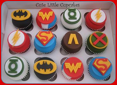 Justice League Cupcakes - Cake by Heidi Stone