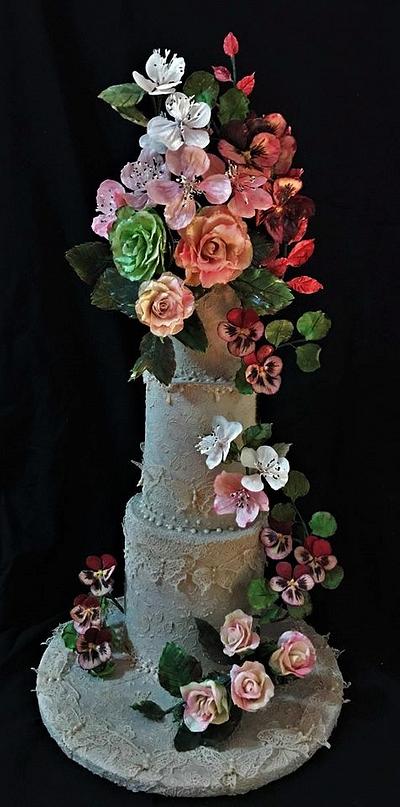 Wedding cake  - Cake by WorldOfIrena