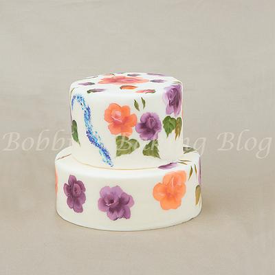Learn the Beauty of Hand Painted Cakes  - Cake by Bobbie