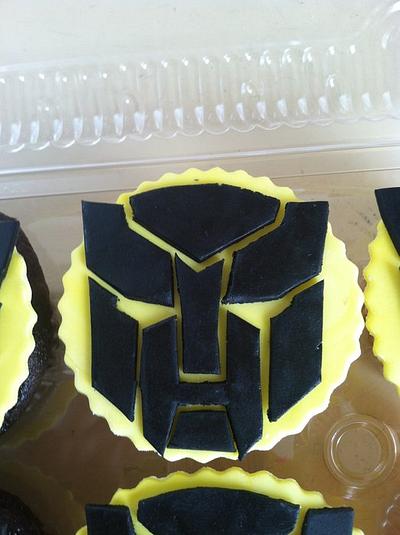 Bumblebee Transformer Cupcakes - Cake by Michelle Allen