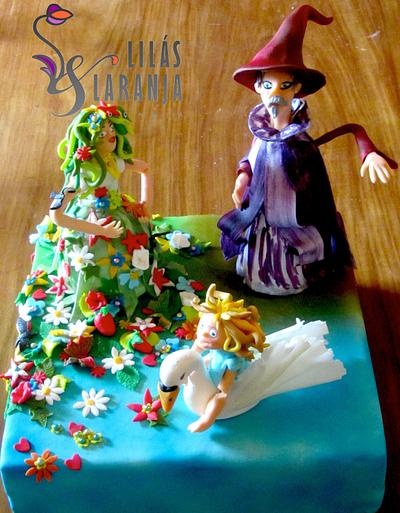 The little girl and the swan - Cake by Lilas e Laranja (by Teresa de Gruyter)