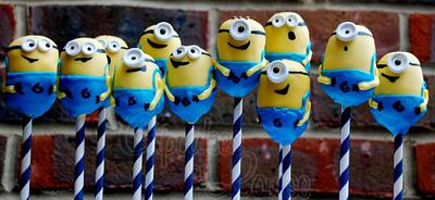 Despicable Me 'Minion' cake pops - Cake by CupcakesbyLouise