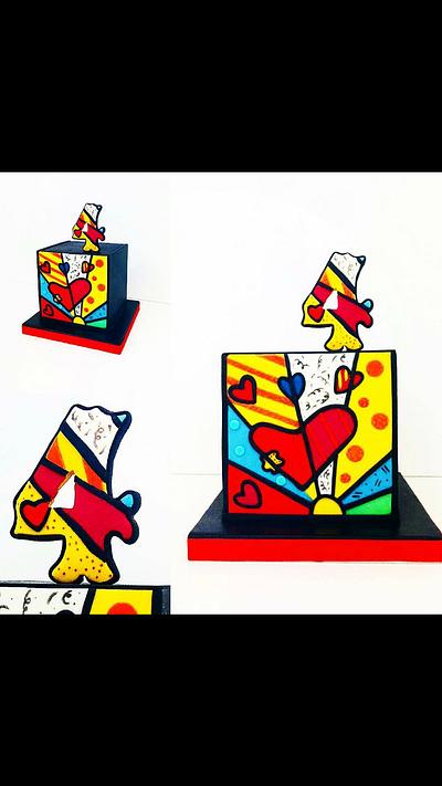 Britto  cake by MADL creations  - Cake by Cindy Sauvage 