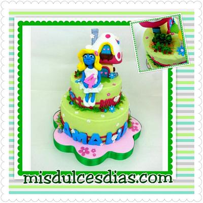 smurft cake - Cake by ROCIO ( Mis dulces dias )