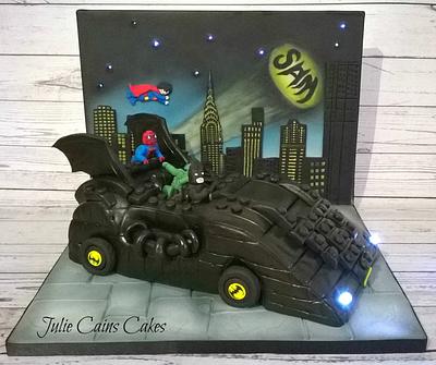 Lego Superheroes - Cake by Julie Cain